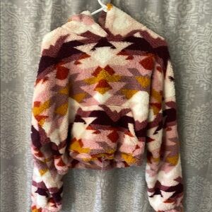Aeropostale Multicolor Geometric Hoodie